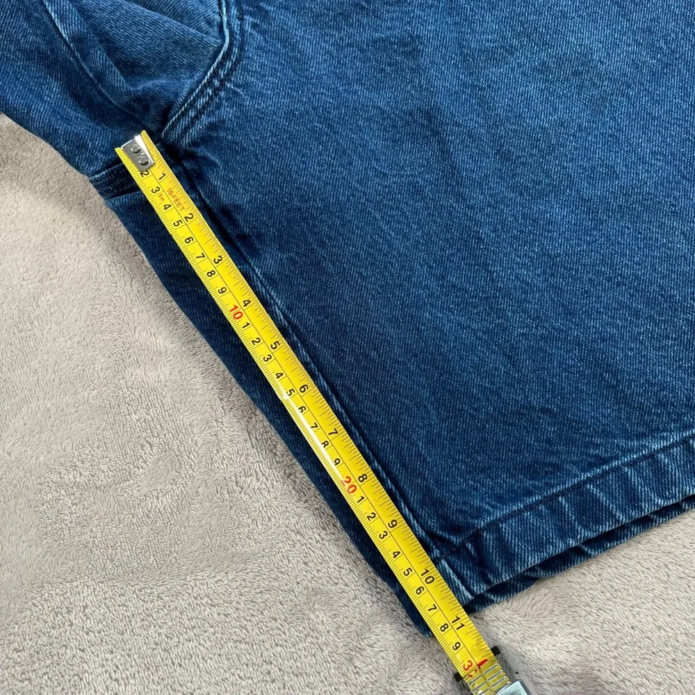 Vintage JNCO Jean Shorts Men's 33 Blue Denim Made in USA 90s Skater Baggy Style